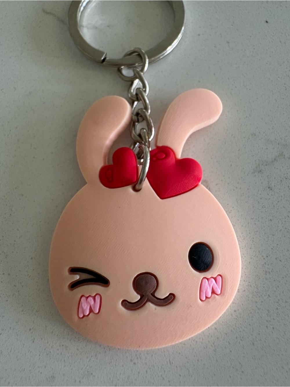 Pink bunny style Keychain